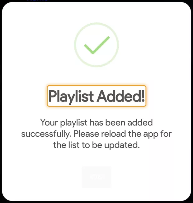 رسالة Playlist Added! في موقع 0player.com